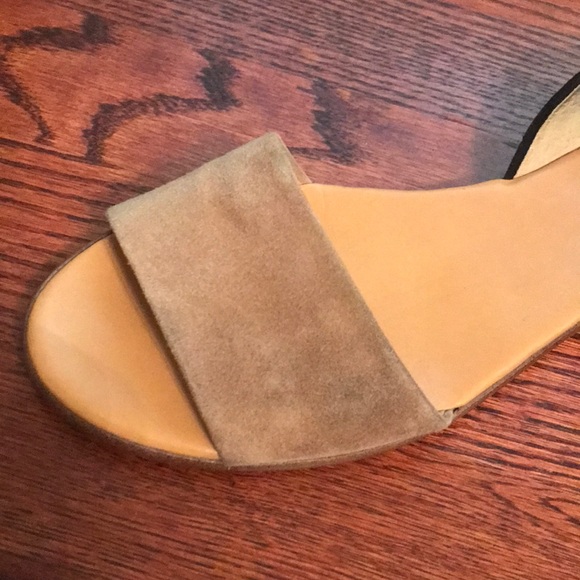 J. Crew Factory tan and black suede sandal - Picture 3 of 5